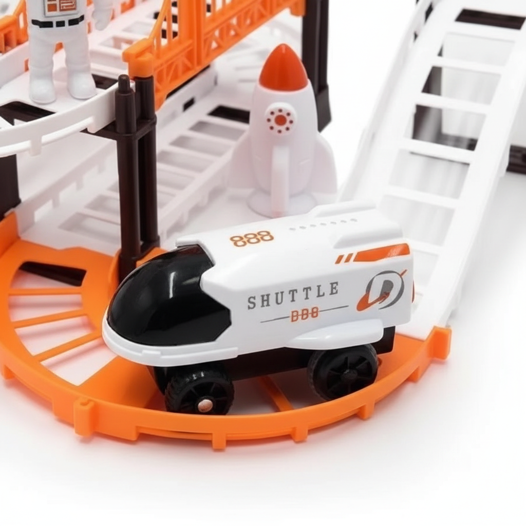 Astronaut Spaceship Track Set - Outer Space Toy Set for Kids
